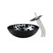 Novatto TARTARUGA Glass Vessel Bathroom Sink Set, Brushed Nickel NSFC-012001BN - alternate 6